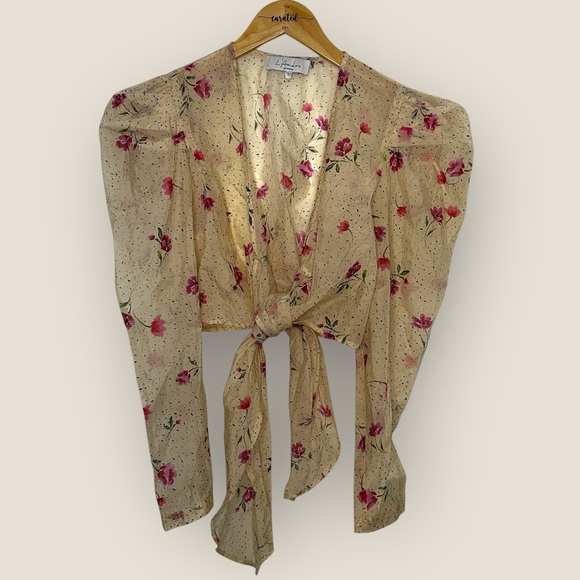 L’Academie REVOLVE | The Lottie Crop Top in Multi Floral | Size S - Picture 5 of 16